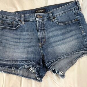 Banana Republic Women's Faded Blue Denim Cutoff Shorts